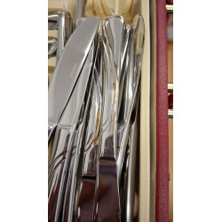 La mâna a doua: Set tacamuri Kinghoff KH 3504, 72 piese, 12 persoane, Cufar, Otel inoxidabil, Argintiu
