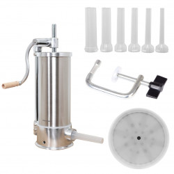 La mâna a doua: Mașină de umplut cârnați Klausberg KB 7927, 5 Kg, Manuală, 14-35mm, 6 pâlnii, Inox