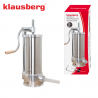 La mâna a doua: Mașină de umplut cârnați Klausberg KB 7927, 5 Kg, Manuală, 14-35mm, 6 pâlnii, Inox