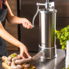 La mâna a doua: Mașină de umplut cârnați Klausberg KB 7927, 5 Kg, Manuală, 14-35mm, 6 pâlnii, Inox