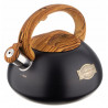 La mâna a doua: Ceainic cu fluier Klausberg KB 7565, 3 L, Baza groasa, Inductie, Negru/Maro