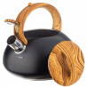 La mâna a doua: Ceainic cu fluier Klausberg KB 7565, 3 L, Baza groasa, Inductie, Negru/Maro