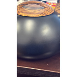 La mâna a doua: Ceainic cu fluier Klausberg KB 7565, 3 L, Baza groasa, Inductie, Negru/Maro