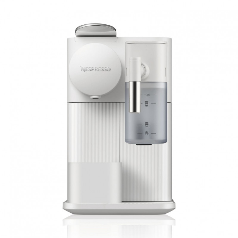 La mâna a doua: Espressor cu capsule DeLonghi EN510W, 1450W, 19 bar, 1 l, Nespresso, Auto shut-off, Alb