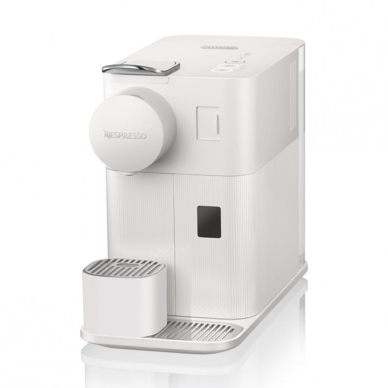 La mâna a doua: Espressor cu capsule DeLonghi EN510W, 1450W, 19 bar, 1 l, Nespresso, Auto shut-off, Alb