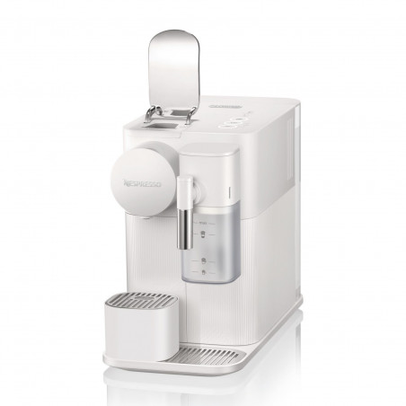 La mâna a doua: Espressor cu capsule DeLonghi EN510W, 1450W, 19 bar, 1 l, Nespresso, Auto shut-off, Alb