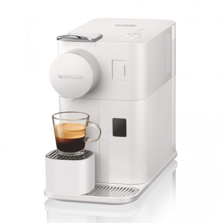 La mâna a doua: Espressor cu capsule DeLonghi EN510W, 1450W, 19 bar, 1 l, Nespresso, Auto shut-off, Alb