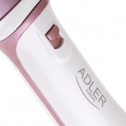 La mâna a doua: Perie de uscare si de coafare 5in1 Adler AD 2027, 1200 W, 2 temperaturi, Acoperire ceramica, Accesorii, Alb/Roz
