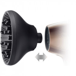 La mâna a doua: Uscator de par Remington AIR3D D7777, 1800W, Ionizare, Motor DC, Flux de aer 3D, Maro