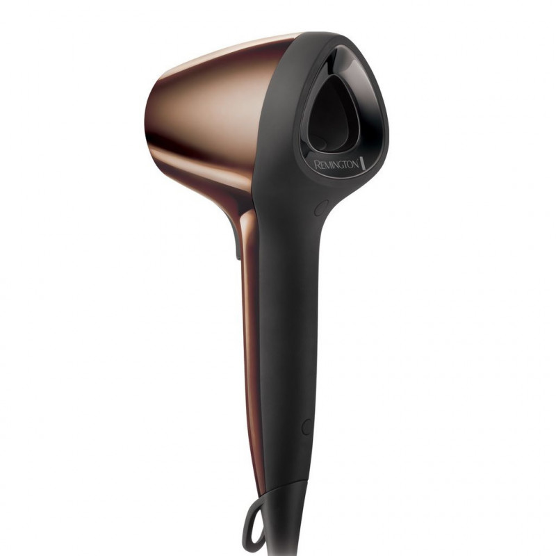 La mâna a doua: Uscator de par Remington AIR3D D7777, 1800W, Ionizare, Motor DC, Flux de aer 3D, Maro
