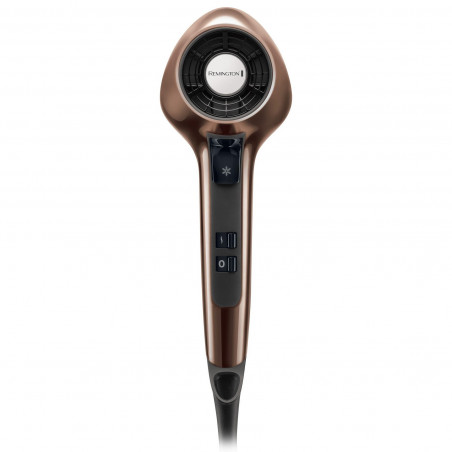 La mâna a doua: Uscator de par Remington AIR3D D7777, 1800W, Ionizare, Motor DC, Flux de aer 3D, Maro