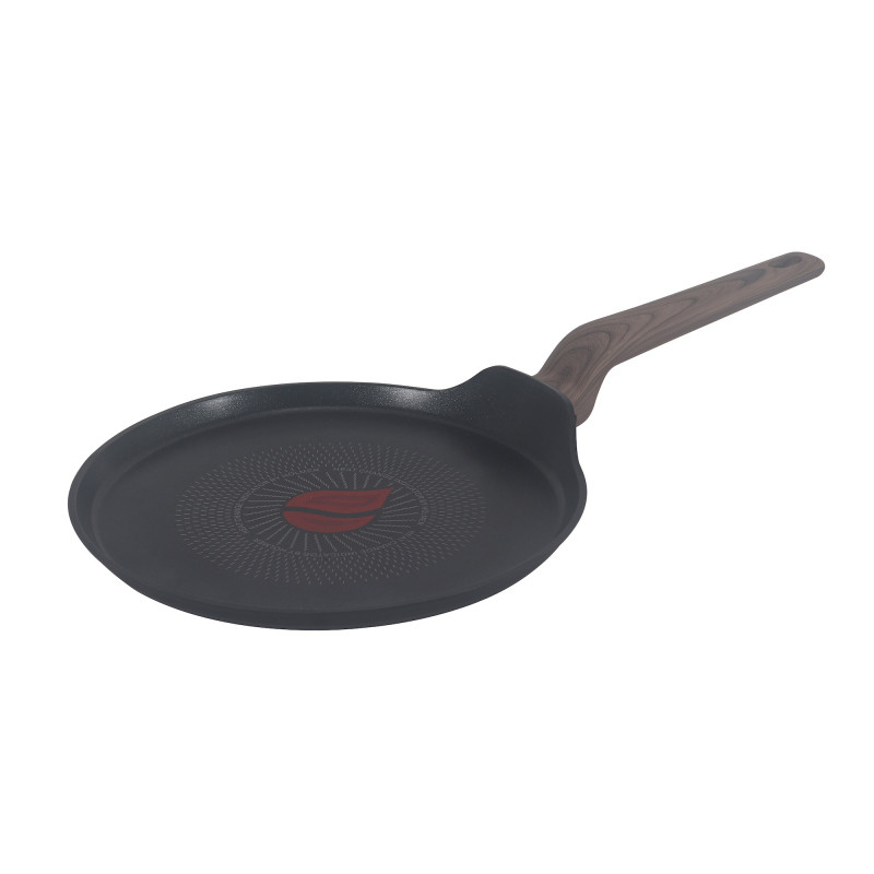 La mâna a doua: Tigaie pentru clatite Oliver Voltz Paris OV54422F26, 26x1.5 cm, Acoperire antiaderenta, Senzor de caldură, Inductie, Negru