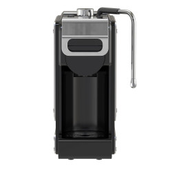 La mâna a doua: Espressor cafea macinata si capsule 8in1 Oliver Voltz OV51171N8M, 1450W, 1 L, 5 adaptoare, 19 bar, Negru/Argintiu