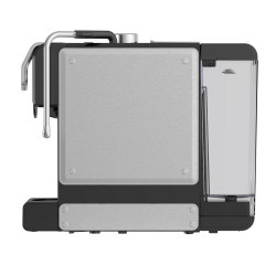 La mâna a doua: Espressor cafea macinata si capsule 8in1 Oliver Voltz OV51171N8M, 1450W, 1 L, 5 adaptoare, 19 bar, Negru/Argintiu