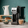 La mâna a doua: Espressor cafea macinata si capsule 8in1 Oliver Voltz OV51171N8M, 1450W, 1 L, 5 adaptoare, 19 bar, Negru/Argintiu