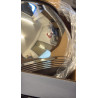 La mâna a doua: Oala Oliver Voltz OV51210N18, 18 cm, 2,5 l, Inductie, Manere silicon rosii, Inox/Roşu