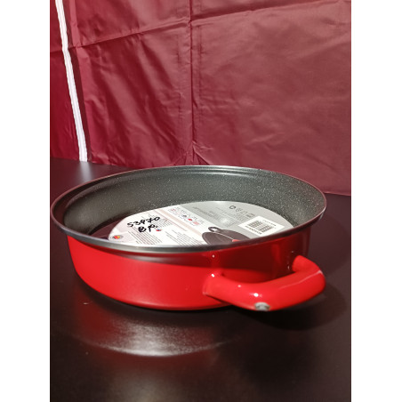 La mâna a doua: Cratita pentru plita si cuptor Rosberg R51222A28, 28 cm, Inductie, Rosu