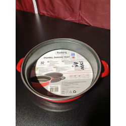 La mâna a doua: Cratita pentru plita si cuptor Rosberg R51222A28, 28 cm, Inductie, Rosu