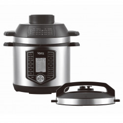 La mâna a doua: Multicooker si Air Fryer 2in1 Oliver Voltz OV51985G6, 6L, 1500W, 44 functii, 12 programe, Inox