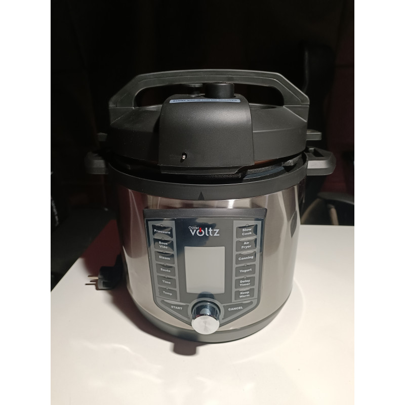 La mâna a doua: Multicooker si Air Fryer 2in1 Oliver Voltz OV51985G6, 6L, 1500W, 44 functii, 12 programe, Inox