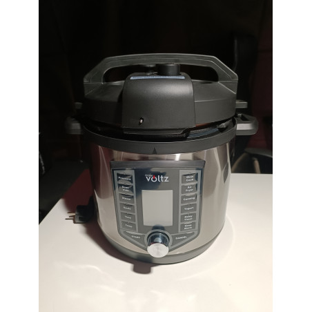 La mâna a doua: Multicooker si Air Fryer 2in1 Oliver Voltz OV51985G6, 6L, 1500W, 44 functii, 12 programe, Inox