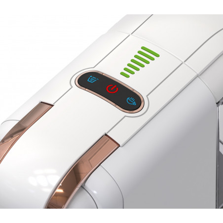 La mâna a doua: Espressor cafea macinata si capsule 8in1 Oliver Voltz OV51171M8R, 1450W, 19 bar, Alb/Auriu