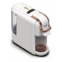 La mâna a doua: Espressor cafea macinata si capsule 8in1 Oliver Voltz OV51171M8R, 1450W, 19 bar, Alb/Auriu