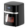 La mâna a doua: Friteuza cu aer cald AirFryer Rosberg R51980CB, 1800W, 8 L, 7 programe, Timer, Negru