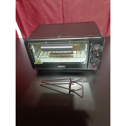 La mâna a doua: Mini cuptor electric Rosberg R51441C, 800 W, 9 L, 100-230C, Accesorii, Negru