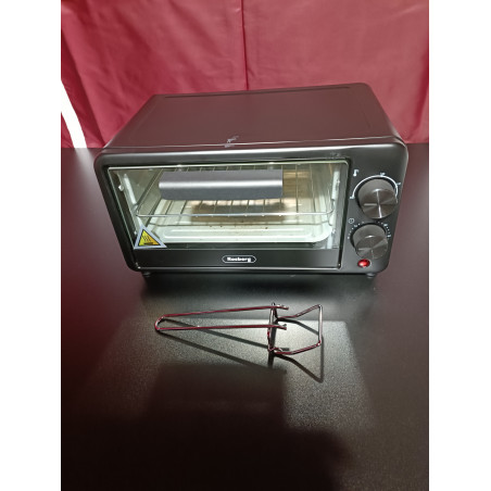 La mâna a doua: Mini cuptor electric Rosberg R51441C, 800 W, 9 L, 100-230C, Accesorii, Negru