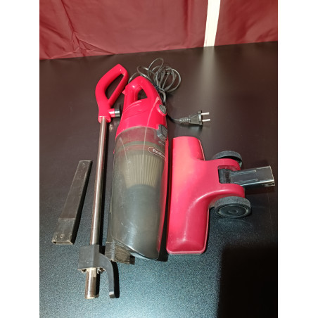 La mâna a doua: Aspirator vertical Rosberg R51001A, 600W, 800 ml, Filtru HEPA, Manual, Rosu