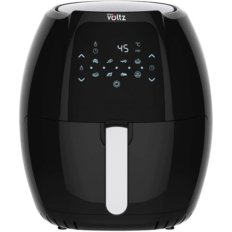La mâna a doua: Friteuza cu aer cald Oliver Voltz OV51980F, 1800W, 7.7 L, 8 programe, Timer, Negru
