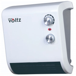 La mâna a doua: Aeroterma Oliver Voltz OV51970J, 2000W, 2 trepte, IPx2, Termostat, Alb