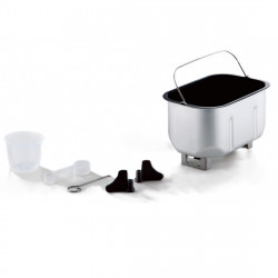 La mâna a doua: Masina de paine Oliver Voltz OV51446A, 850W, 1500 gr, 12 programe, Afisaj LCD, cronometru, Argintiu/Negru