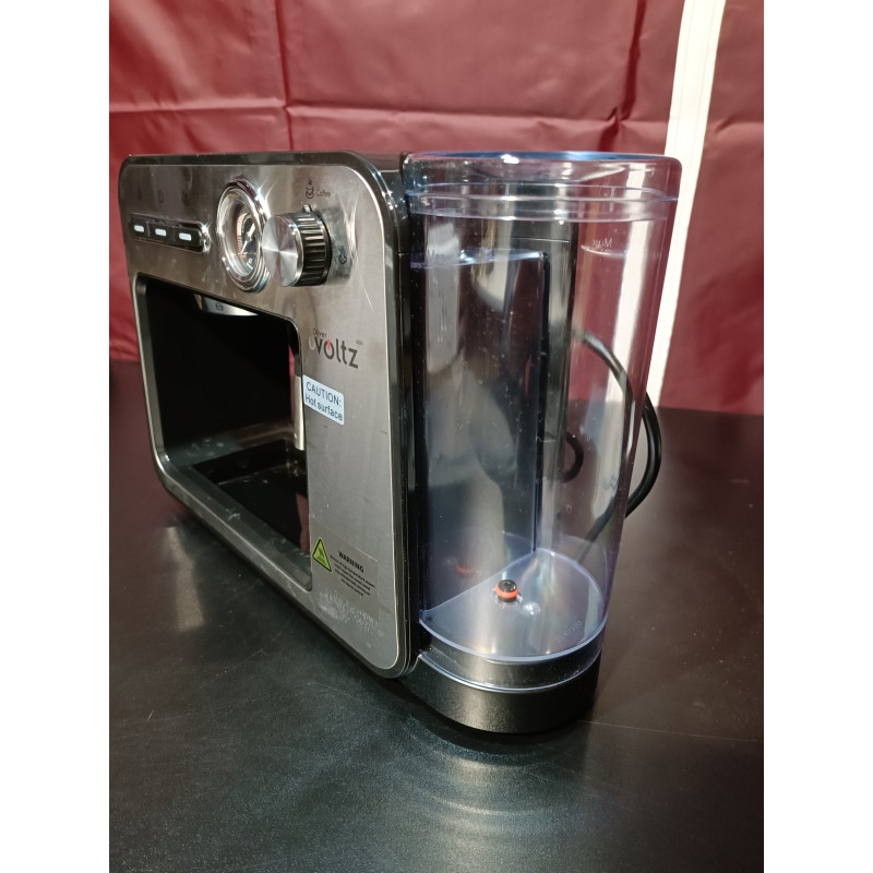 La mâna a doua: Espressor Oliver Voltz OV51171H, 1450W, 15 bar, 1L, Cafea macinata, Spumare lapte, Incalzire cesti, Inox