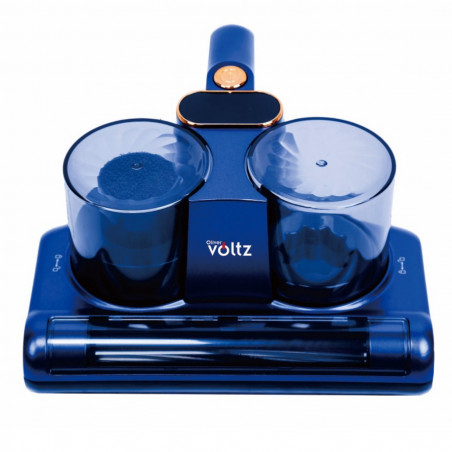 La mâna a doua: Aspirator antiacarieni Oliver Voltz OV51003B, Fara fir, 120W, 14.8V 2500mAh, UVC LED, Ultrasonic, Albastru