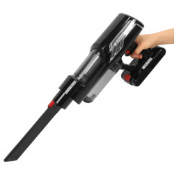 La mâna a doua: Aspirator fără fir Oliver Voltz OV51001Q, 250W, Li-ion 2500 mAh, 3 viteze, 0.6 l, 25 kPa, Ecran tactil, Negru
