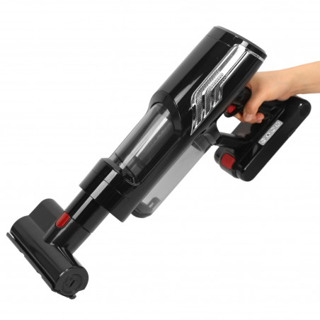 La mâna a doua: Aspirator fără fir Oliver Voltz OV51001Q, 250W, Li-ion 2500 mAh, 3 viteze, 0.6 l, 25 kPa, Ecran tactil, Negru
