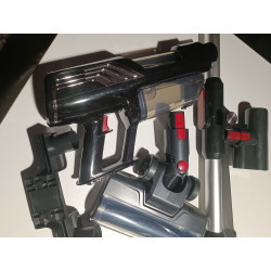 La mâna a doua: Aspirator fără fir Oliver Voltz OV51001Q, 250W, Li-ion 2500 mAh, 3 viteze, 0.6 l, 25 kPa, Ecran tactil, Negru
