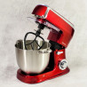 La mâna a doua: Mixer planetar Oliver Voltz V51115A, 2100W, 7.5 litri, 6 viteze, Pulse, 3 agitatoare, Rosu