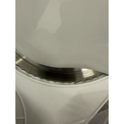 La mâna a doua: Feliator electric mezeluri Rosberg R51990A, 150W, Lama otel 15 cm, Grosime 0-15 mm, Alb