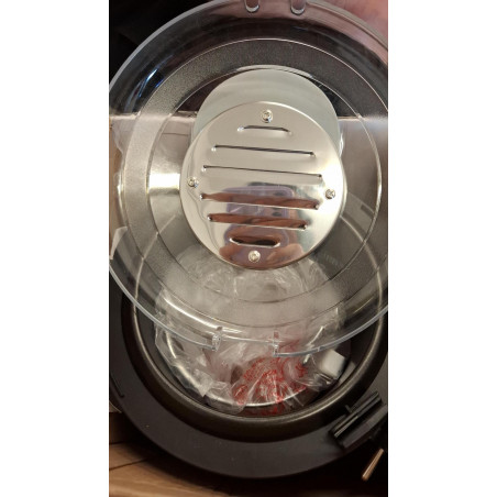 La mâna a doua: Friteuza cu ulei Rosberg R51980U, 1 L, 950W, Control temperatura, Filtru, Inox