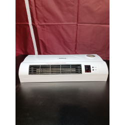 La mâna a doua: Aeroterma de perete Rosberg R51973A, 2000W, PTC, Timer, Telecomanda, LED, Alb