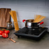 La mâna a doua: Plita cu inductie Rosberg R51445J, 2000W, 25x25 cm, 8 trepte, 8 setari de temp., 5 programe, Negru