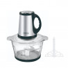 La mâna a doua: Tocator de bucatarie Rosberg R51111F, 400W, 2L, Recpient de sticla, 4 cutite, 3 viteze, Inox/negru