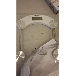 La mâna a doua: Cantar corporal digital Rosberg R51650D, 180kg, Pornire si oprire automata, Sticla Transparenta