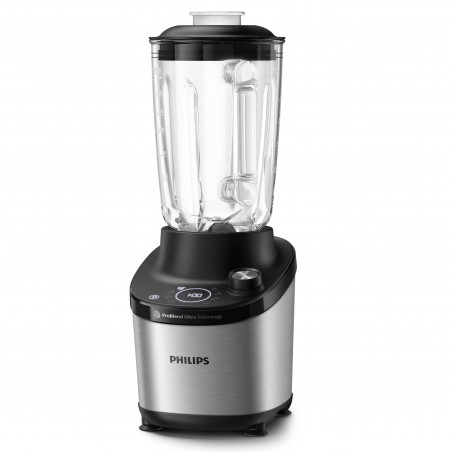 La mâna a doua: Blender Philips HR3760/00, 1500W, 2L, ProBlend Ultra, Viteza mare, Pulse, Aplicatie NutriU, Negru