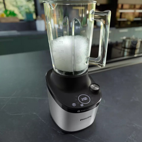 La mâna a doua: Blender Philips HR3760/00, 1500W, 2L, ProBlend Ultra, Viteza mare, Pulse, Aplicatie NutriU, Negru