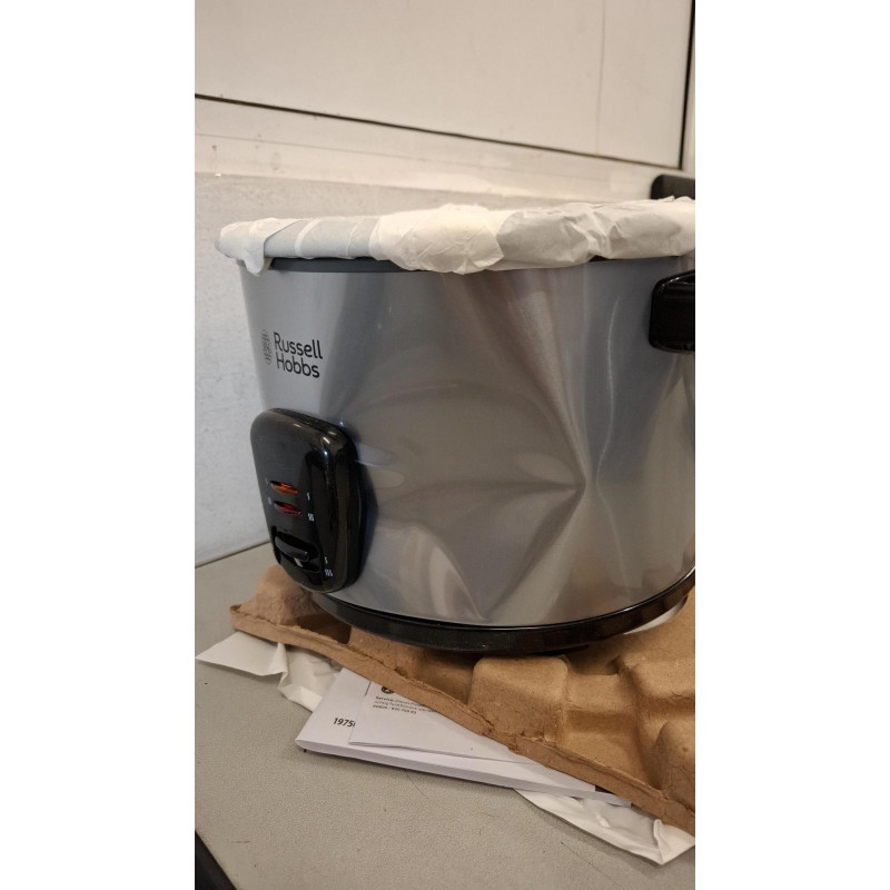 La mâna a doua: Aparat pentru gatit orez sau cu aburi Russell Hobbs 19750-56 Cook@Home, 700W, 1.8 l, 2 programe, Inox