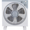 Ventilator de podea Lamarque LHFB-3344, 50 W, 30 cm, 3 viteze, lamele rotative la 360°, temporizator, mâner, alb/gri